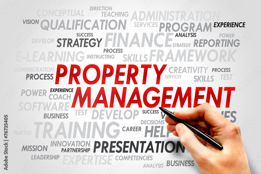 Property Management word cloud, business concept Property Management word cloud, business concept