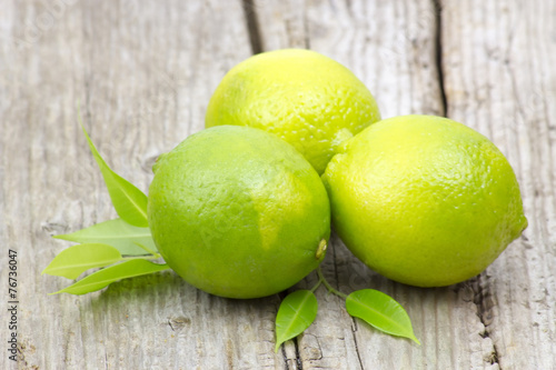 fresh lime fruits