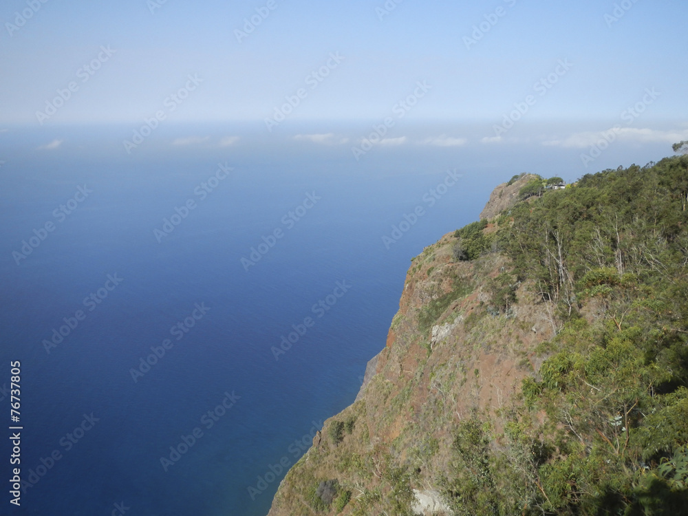 Tall cliff above sea - Cabo Girao, Madeira