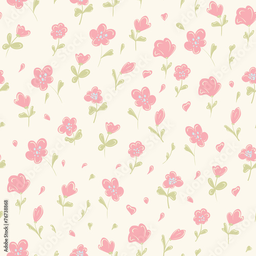 Wallpaper Mural Floral seamles pattern. Torontodigital.ca
