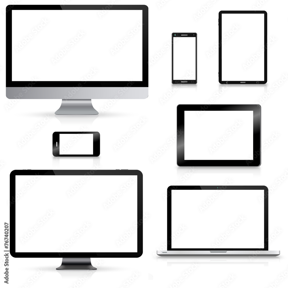 Modern digital tech device collection Modern digital tech device collection