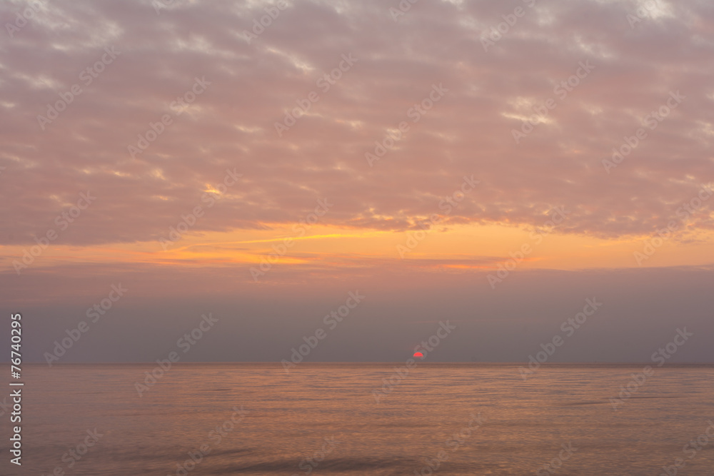 Sonnenuntergang über der Ostsee/Weststrand auf Darss