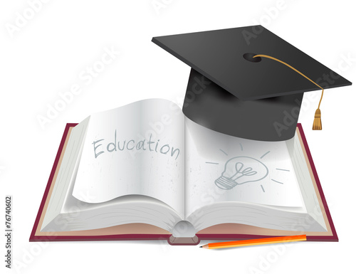 Graduate book end pencil draw