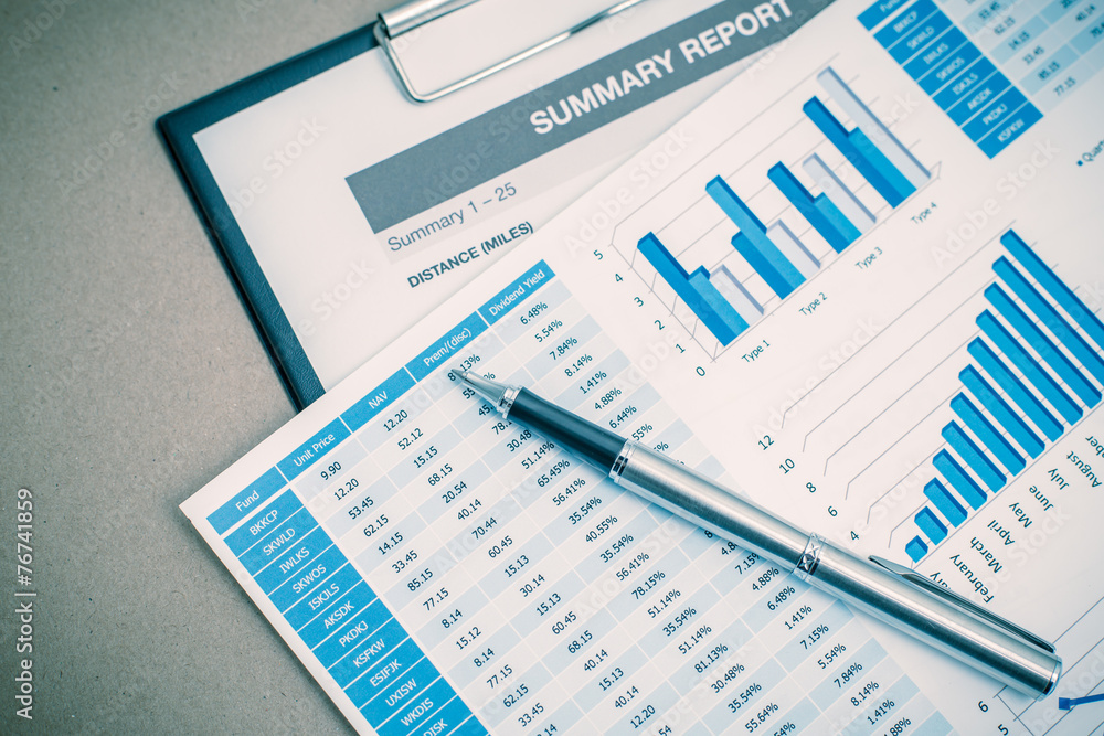 Showing business and financial report. Accounting Showing business and financial report. Accounting