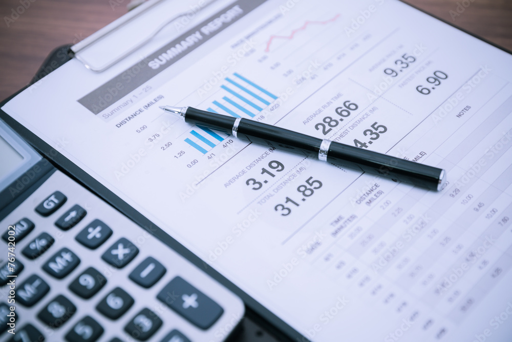 Showing business and financial report. Accounting Showing business and financial report. Accounting