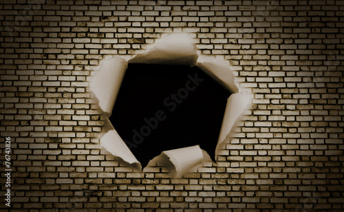 Loch in der Wand