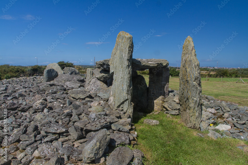 Trefignath ancient burial chamber, Neolithic Cambered Tomb, Angl