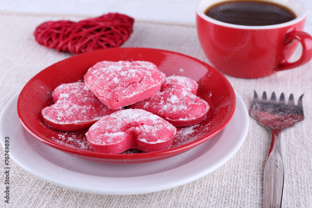 Cookies in form of heart Cookies in form of heart