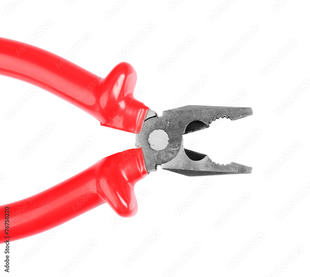 Pliers isolated on white Pliers isolated on white