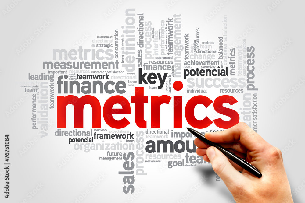 Metrics word cloud, business concept Metrics word cloud, business concept