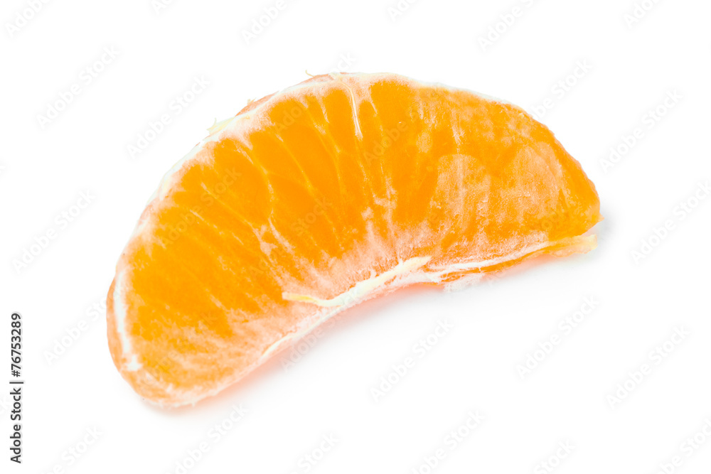 Slice of tangerine or mandarin fruit Slice of tangerine or mandarin fruit