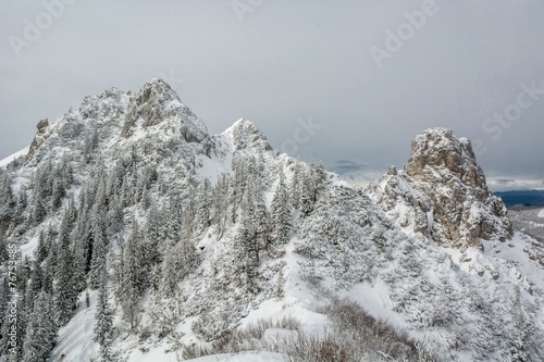 Wallpaper Mural Mountain top covered with snow Torontodigital.ca