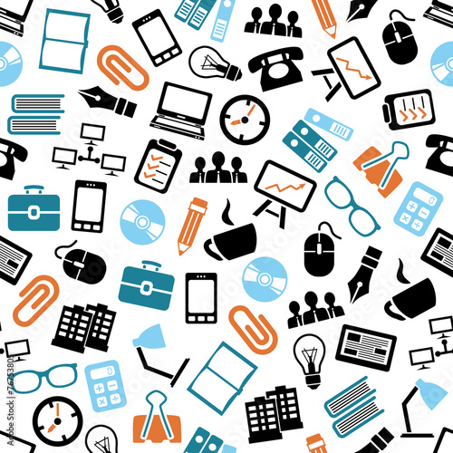 office seamless pattern
