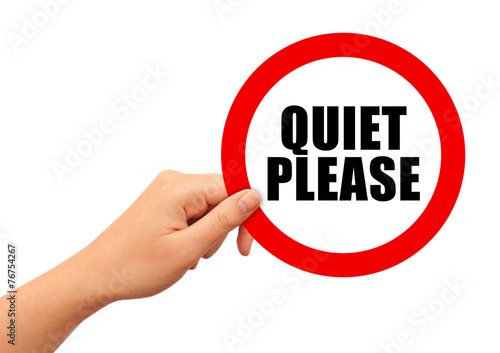 Photography Quiet please sign