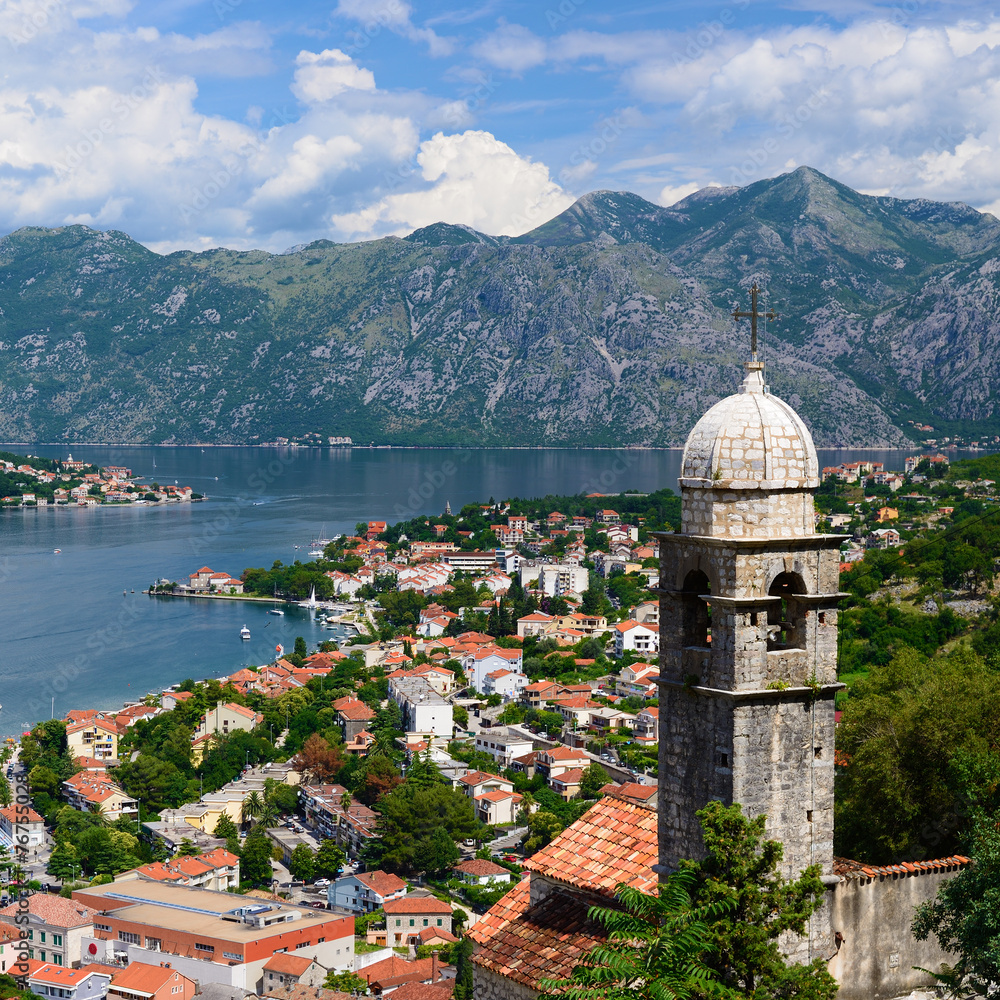 View on Bay of Kotor in Montenegro