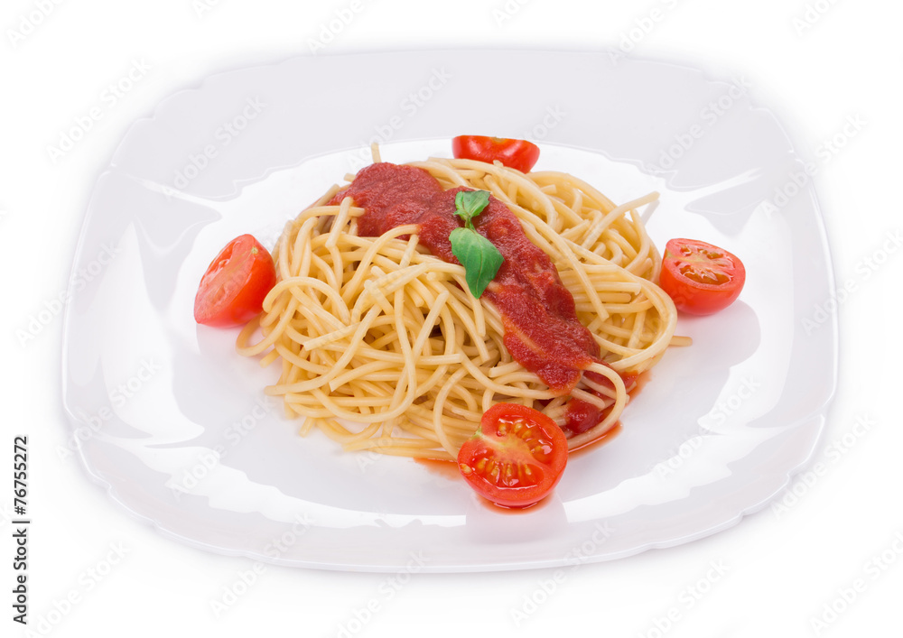 Pasta with tomato sauce