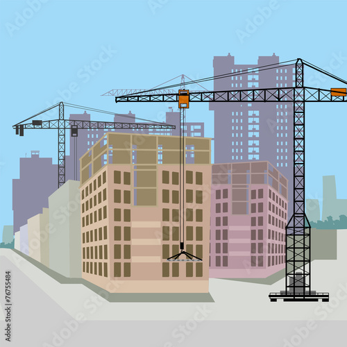 City building. vector illustration