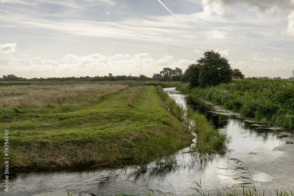 fields and ditch at Romney Marsh