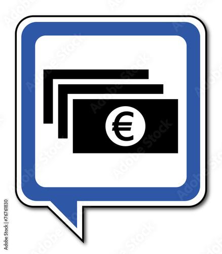 Logo billets. Monnaie.