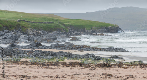 Scottish coastline and beach