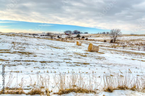 Fototapeta Naklejka Na Ścianę i Meble -  Midwest American Farm in Winter