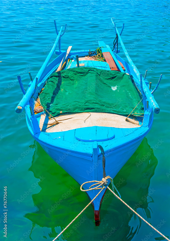 traditional fishing boat at Kalymnos island in Greece