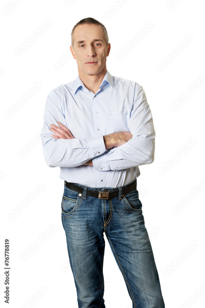 Handsome man with folded arms Handsome man with folded arms