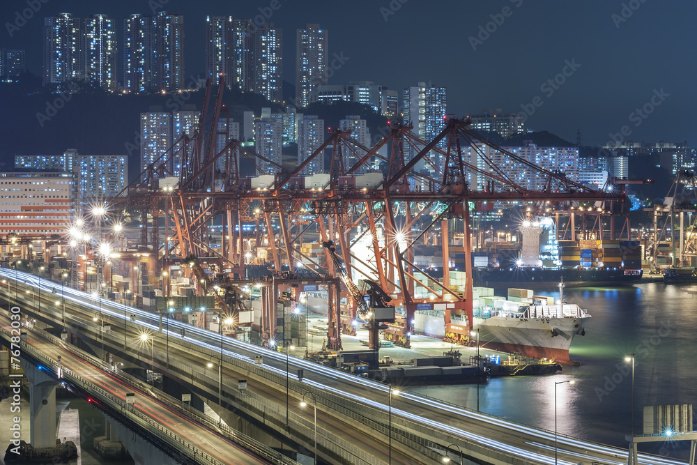 container port in Hong Kong