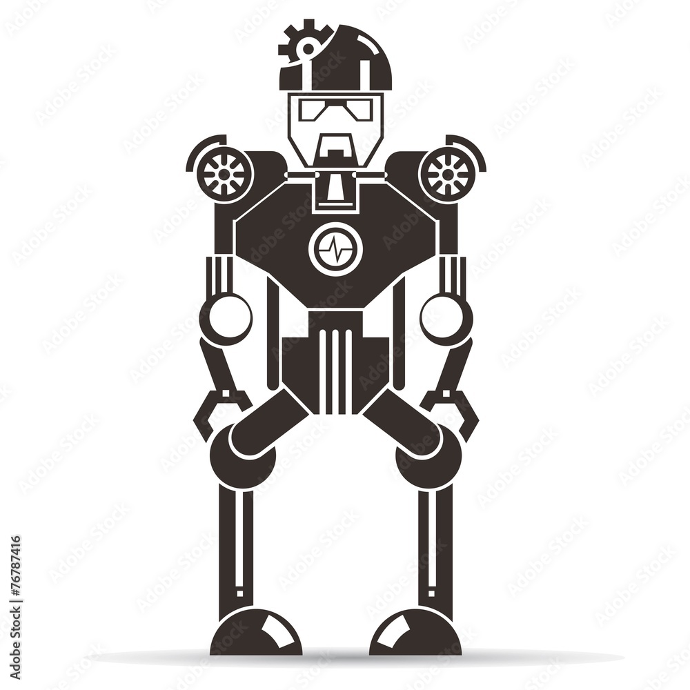 robot, cartoon robot robot, cartoon robot