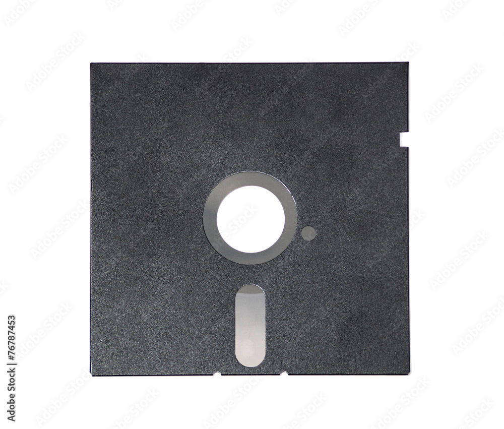 Naklejka premium Magnetic floppy disk for computer data storage