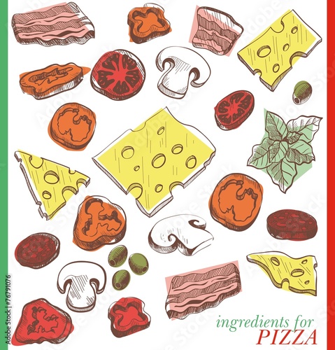 Ingredients for pizza