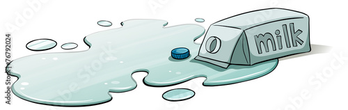 A spilt milk