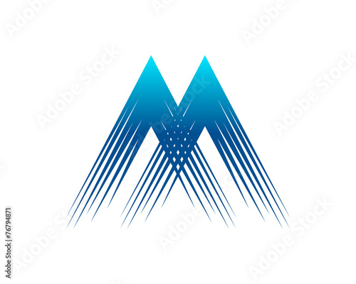 M Letter Logo Template