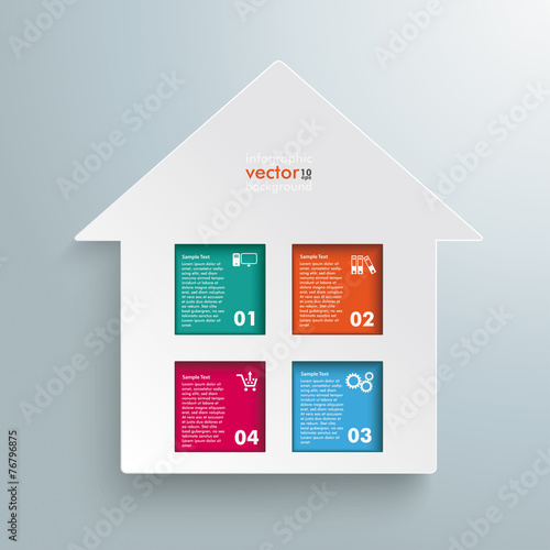 Paper House Colored Window