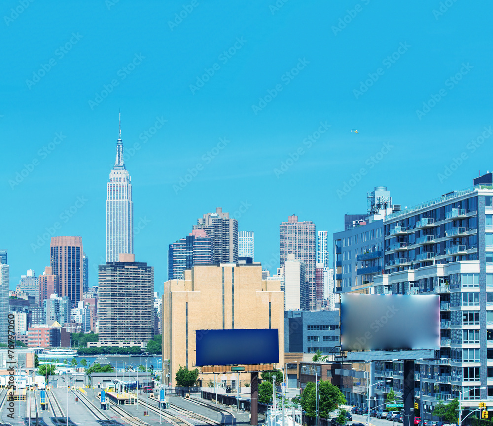 Fototapeta premium Midtown Manhattan skyline, New York City in summer season