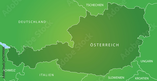 Österreich mit Nachbarländern