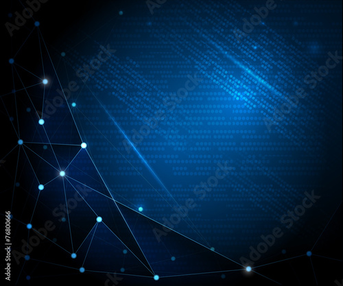 Abstract Technology background with cyberspace