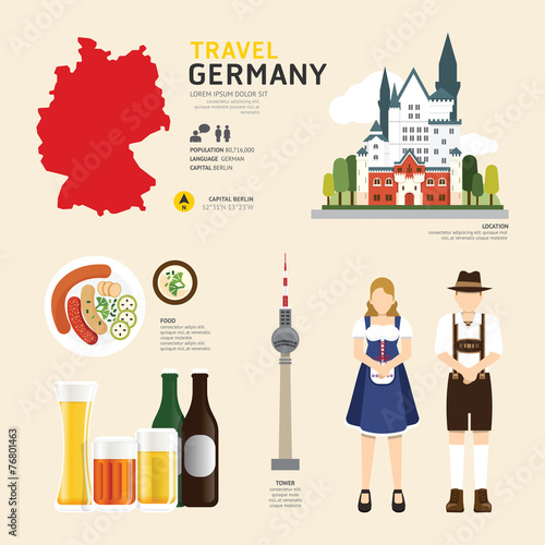 Travel Concept Mexico Landmark Flat Icons Design .Vector 