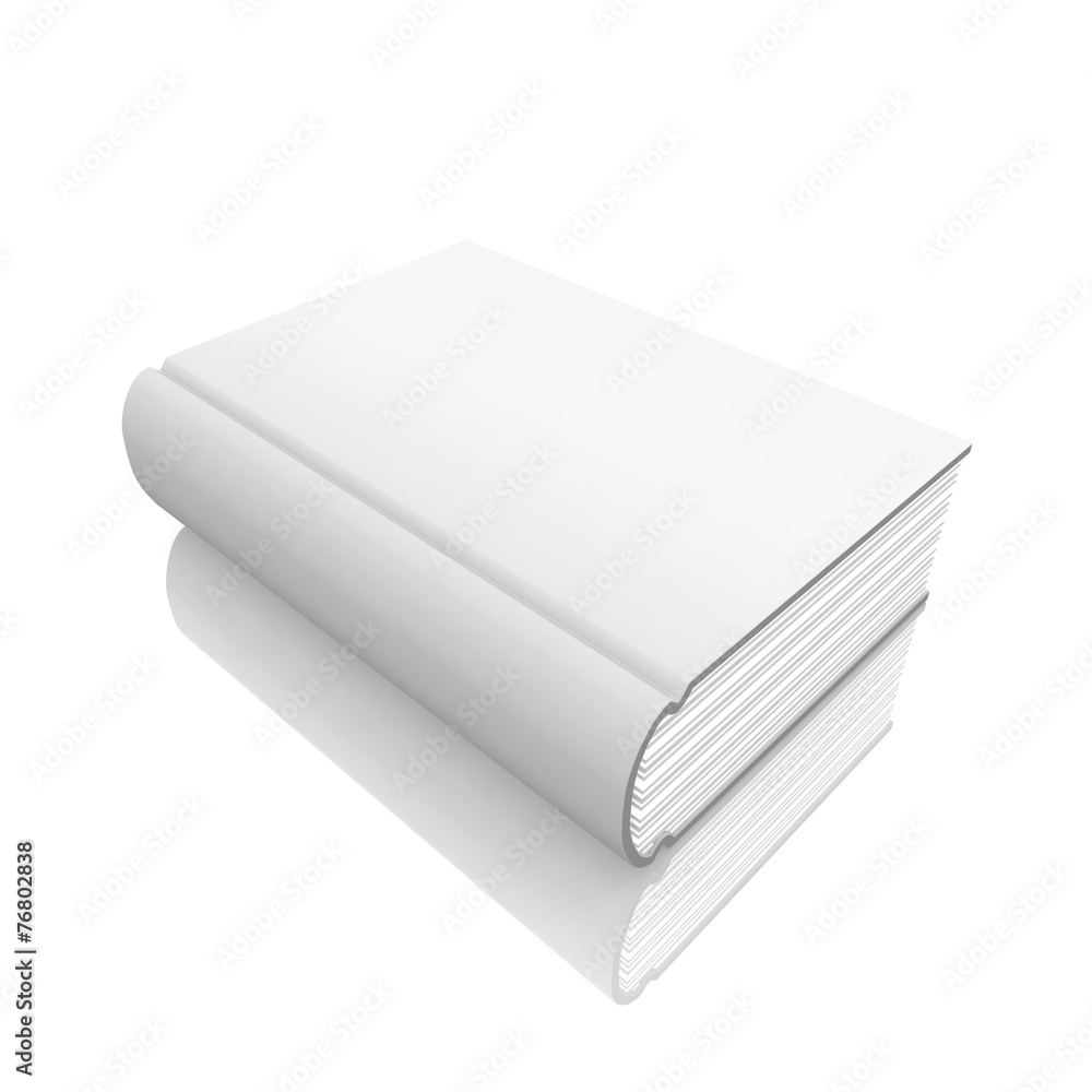 Blank book cover over white background Blank book cover over white background