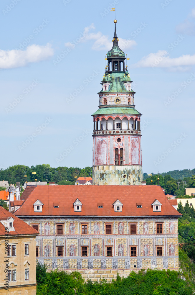 Old castle in Cesky Krumov, Czech Republic