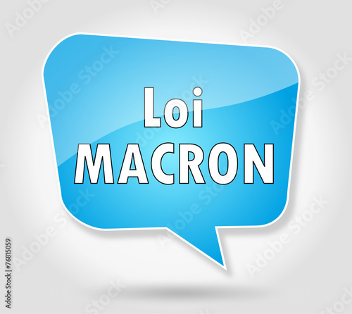 Bulle : Loi Macron