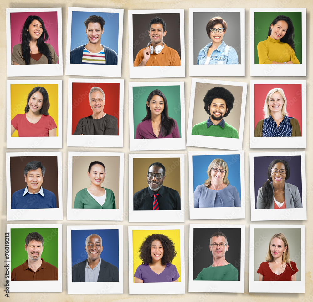 People Diversity Faces Human Face Portrait Community Concept People Diversity Faces Human Face Portrait Community Concept