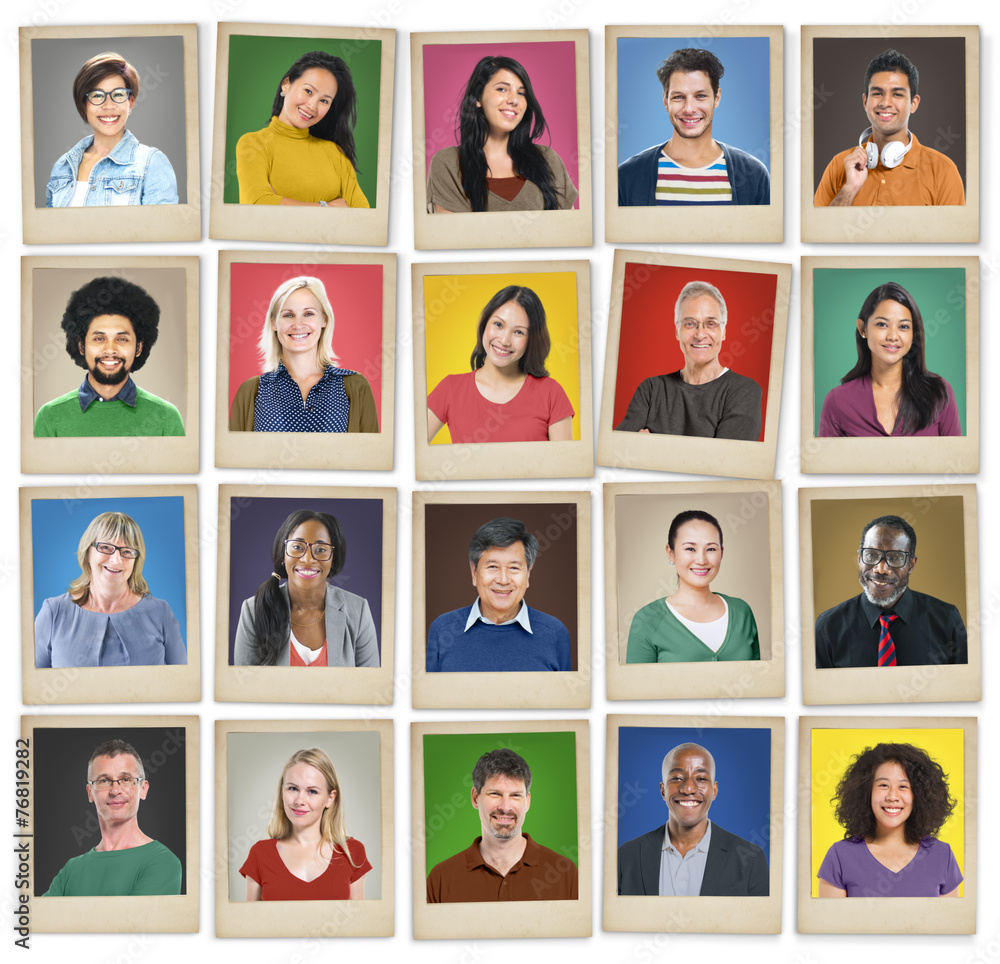 People Diversity Faces Human Face Portrait Community Concept People Diversity Faces Human Face Portrait Community Concept