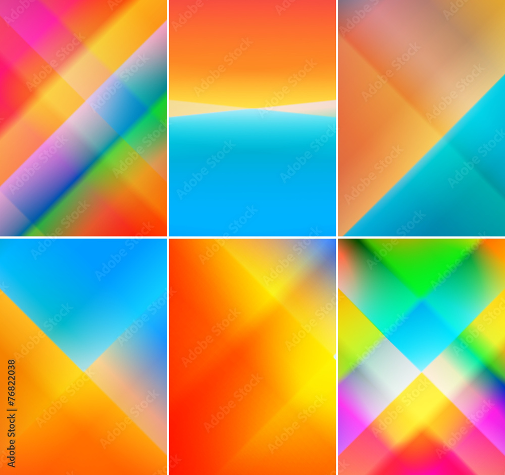 Set of abstract digital backgrounds,a4 size page cover designs.