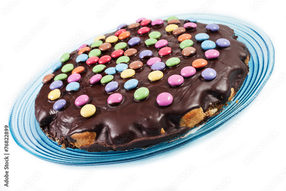 chocolate cake with smarties chocolate cake with smarties