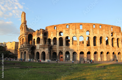 Beautiful view of Coliseum  Italy