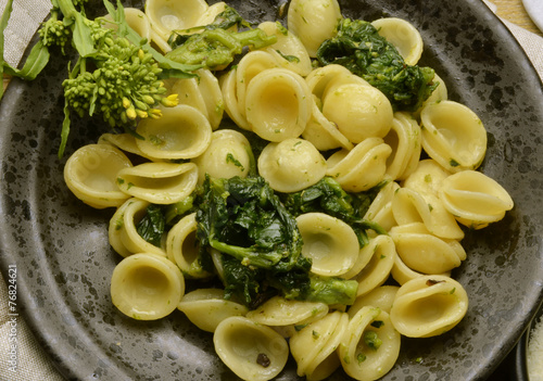 Orecchiette mit stängelkohl Italienische Küche photo