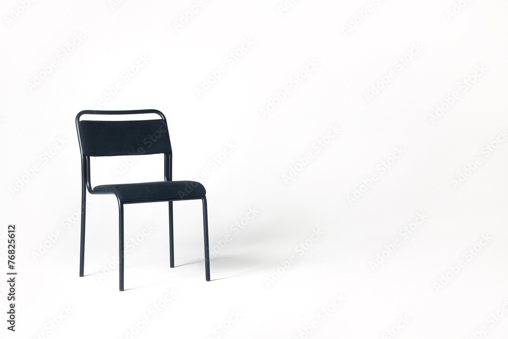 chair with blank space and white wall chair with blank space and white wall