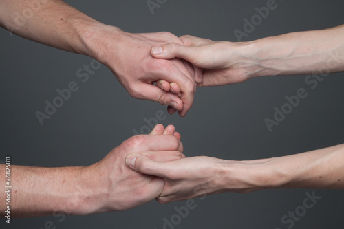 Hands holding hands