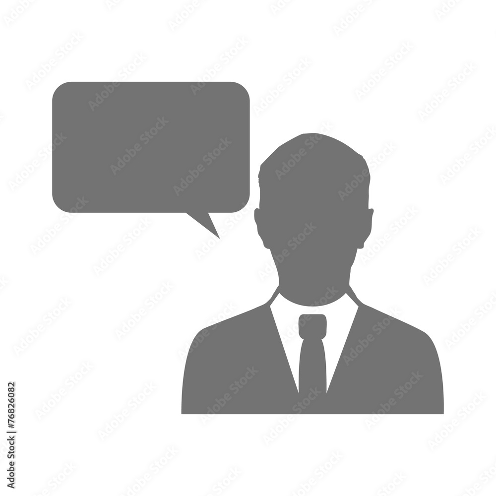 business man  vector icon symbol, office, communication